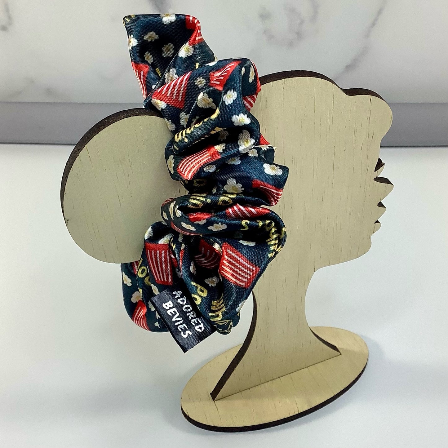Movie Theater Popcorn Bucket Hero Scrunchie